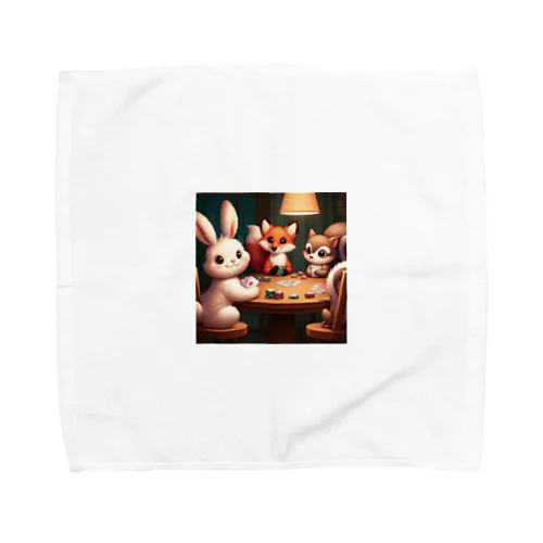 ポーカーアニマルズ Towel Handkerchief