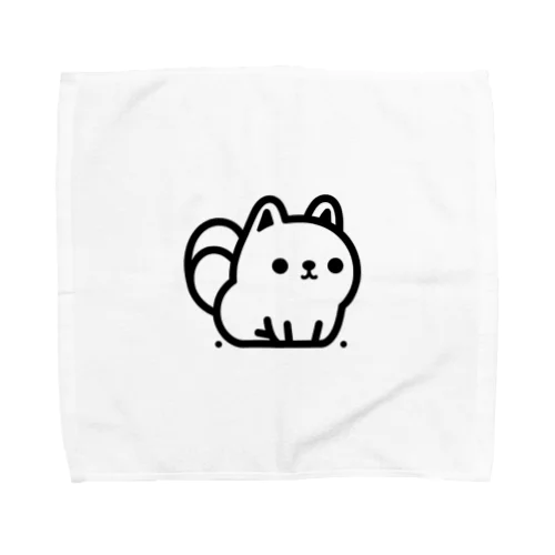 シンプルで愛らしい犬 Towel Handkerchief