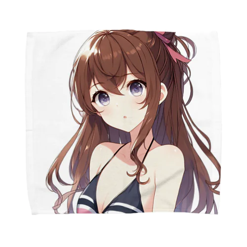 水着を選ぶ少女 Towel Handkerchief