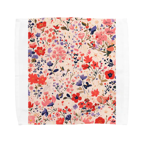 花柄のプリント　なでしこ1478 Towel Handkerchief