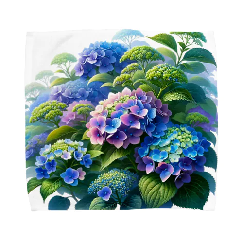 紫陽花の饗宴 Towel Handkerchief