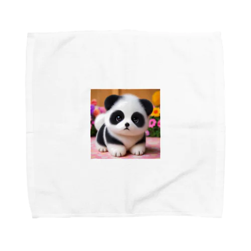 パンダふうの秋田犬子犬 Towel Handkerchief