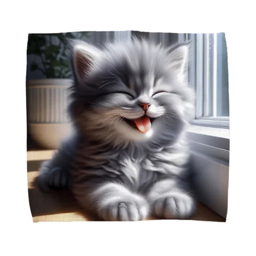 あかんべにゃんこNo.4 Towel Handkerchief