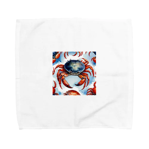 水墨画カニ Towel Handkerchief