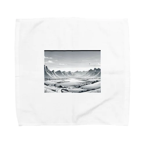 モノクロの雪景色 Towel Handkerchief