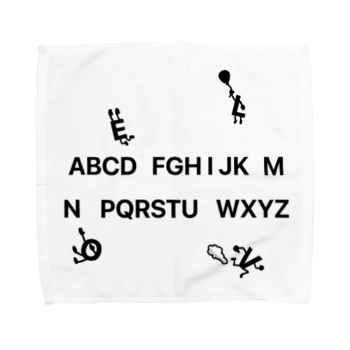 アルファベット Towel Handkerchief