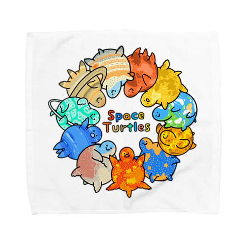 Space Turtles Towel Handkerchief