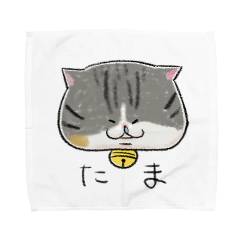 ねこちゃんのタオルハンカチ Towel Handkerchief