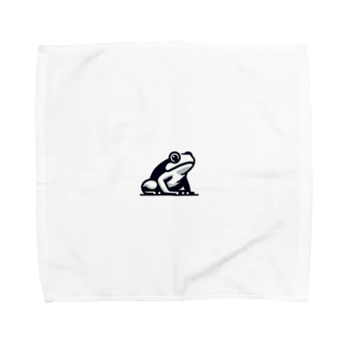 モノクロカエルくん Towel Handkerchief