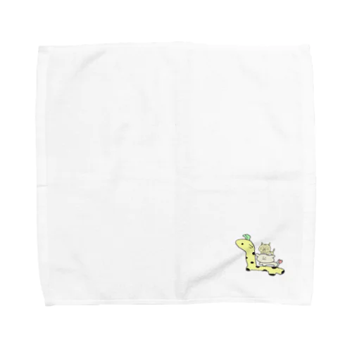 ゆるぽわクリーチャーズ！イヌ・トラ・キリン Towel Handkerchief