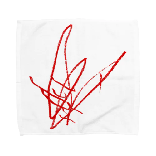 はじめてくれよん 赤透過 Towel Handkerchief