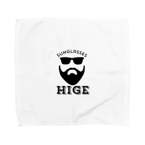 【HIGE】黒ロゴ Towel Handkerchief