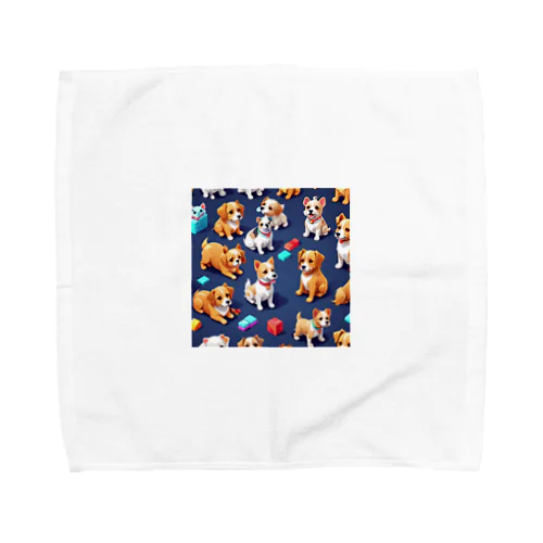 ワンちゃん大集合 Towel Handkerchief