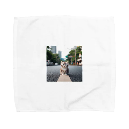 みちにねこ Towel Handkerchief