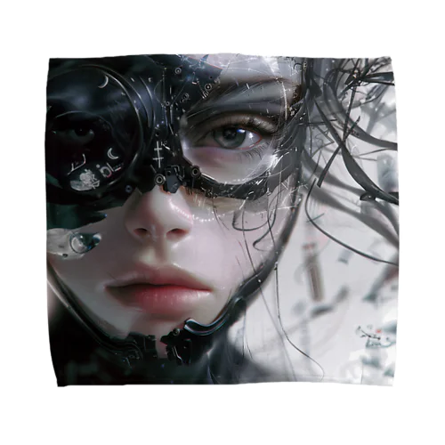 Cybernetic Gaze Towel Handkerchief