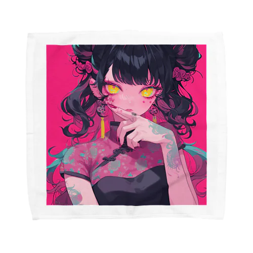 tattoo girl Towel Handkerchief