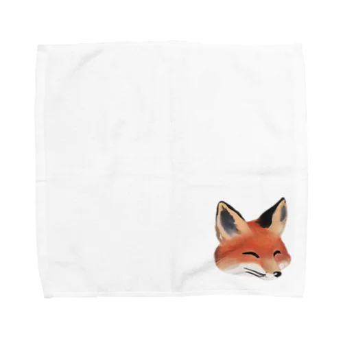 Red Fox Towel Handkerchief