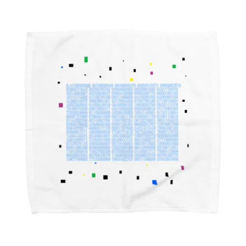 1000桁の円周率 Towel Handkerchief