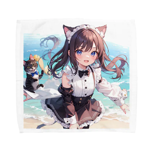 ねこニコばん Towel Handkerchief