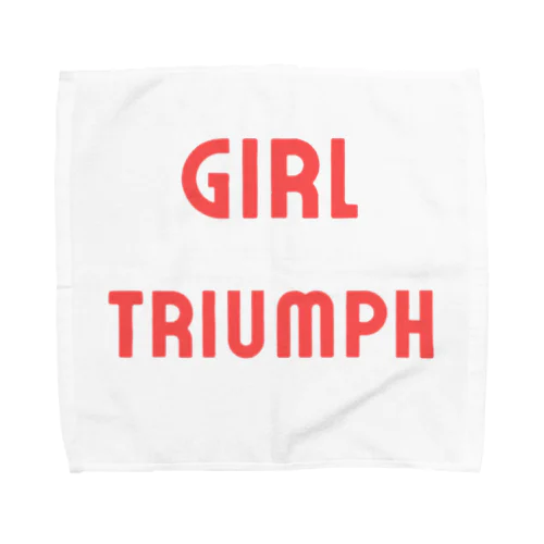 Girl Triumph-女性の勝利や成功を表す言葉 タオルハンカチ