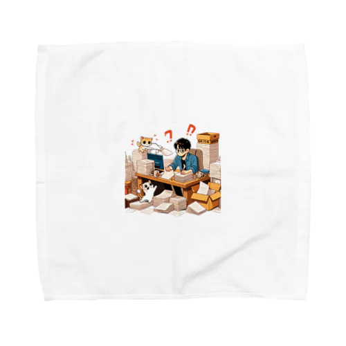 猫の手も借りたい Towel Handkerchief