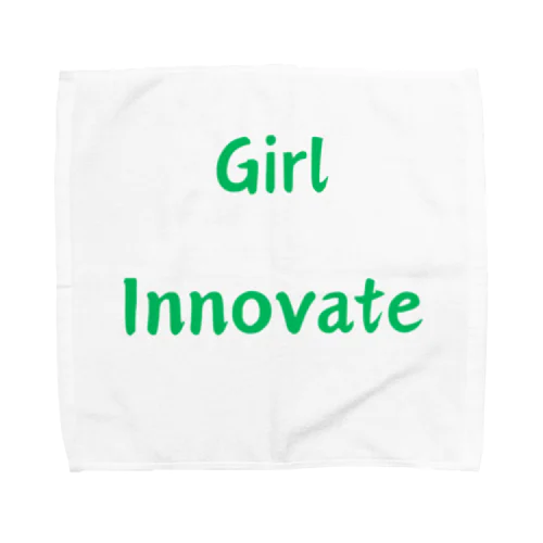 Girl Innovate-女性が革新的であることを指す言葉 タオルハンカチ