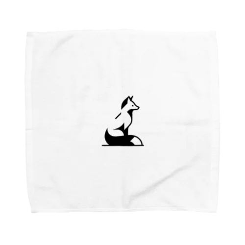 モノクロキツネくん Towel Handkerchief