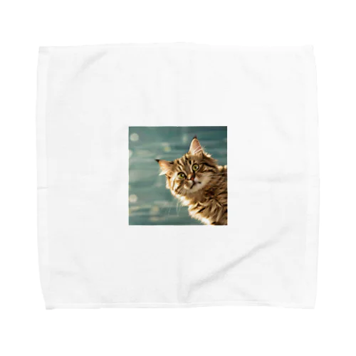 ちらりキャット Towel Handkerchief