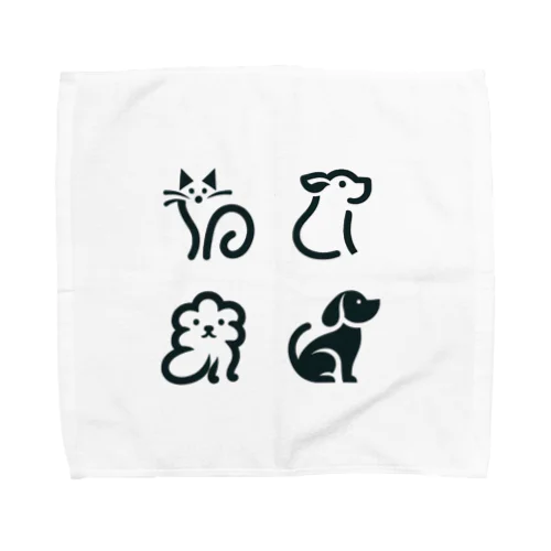 動物たち Towel Handkerchief