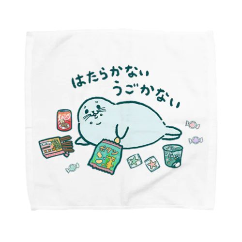 働かないアザラシ Towel Handkerchief