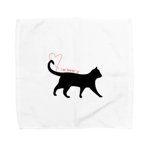 黒猫のの Towel Handkerchief