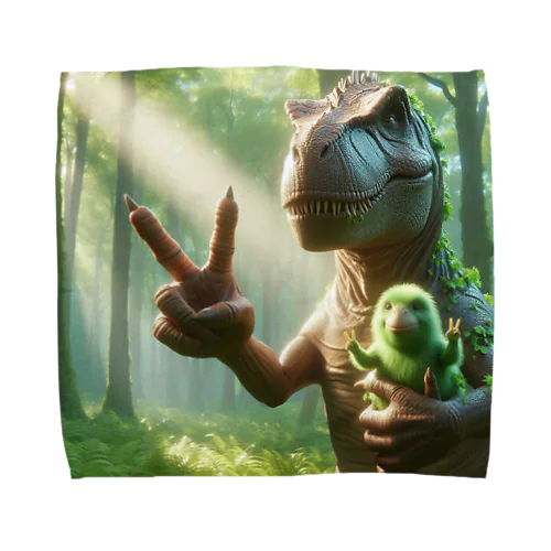 恐竜と平和 Towel Handkerchief