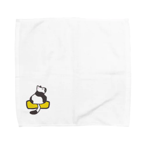 玉子焼きに乗ったネコ Towel Handkerchief