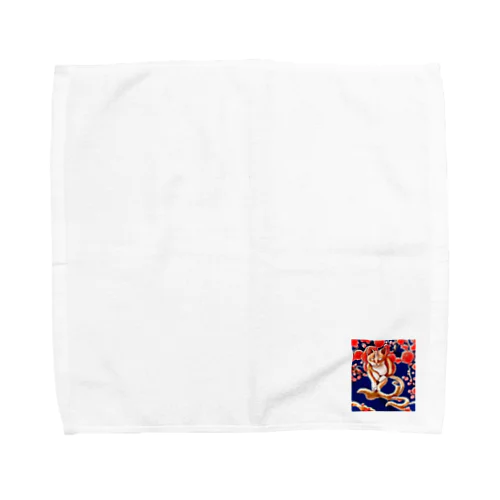 和風猫｢凡｣ Towel Handkerchief