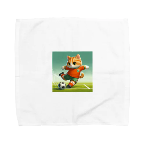 サッカーねこ Towel Handkerchief