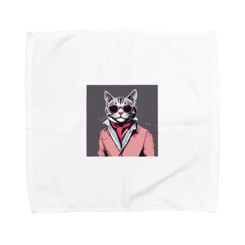 ダンディーねこさん Towel Handkerchief