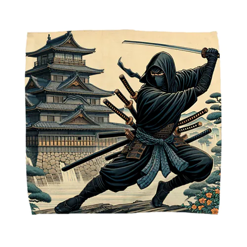 Shadow Dance: Ninja and the Old Castle -Shinobi-  Towel Handkerchief