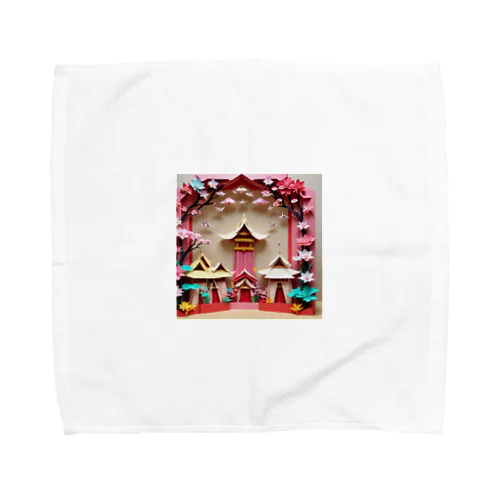 折り紙のイラスト_014 Towel Handkerchief