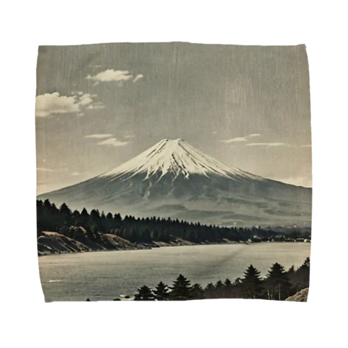 古風な富士山 Towel Handkerchief