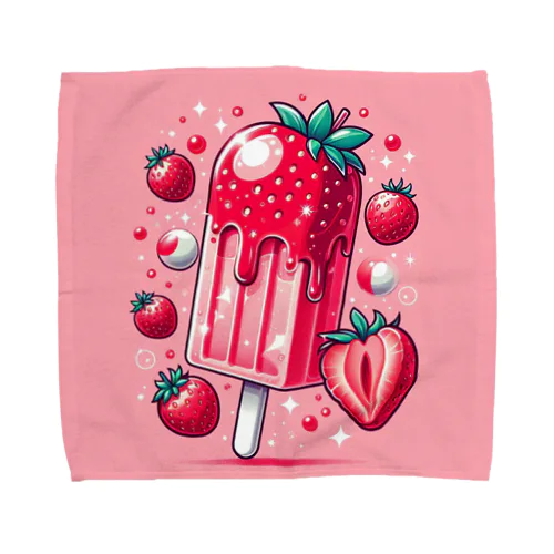 VERY VERY strawberry Towel Handkerchief