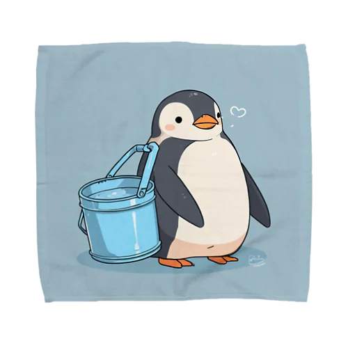 かわいいペンギンとおもちゃのバケツ Towel Handkerchief