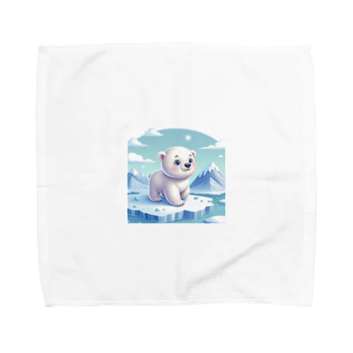 氷の上にいる白熊 Towel Handkerchief