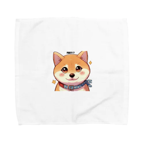 パーティー柴犬 Towel Handkerchief