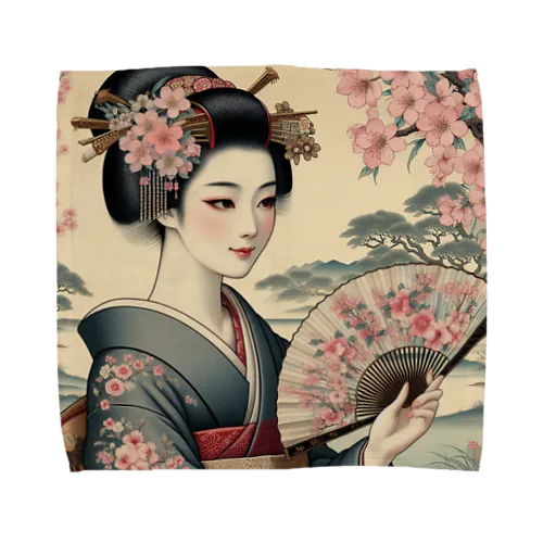 美しい日本女性のグッズ Towel Handkerchief