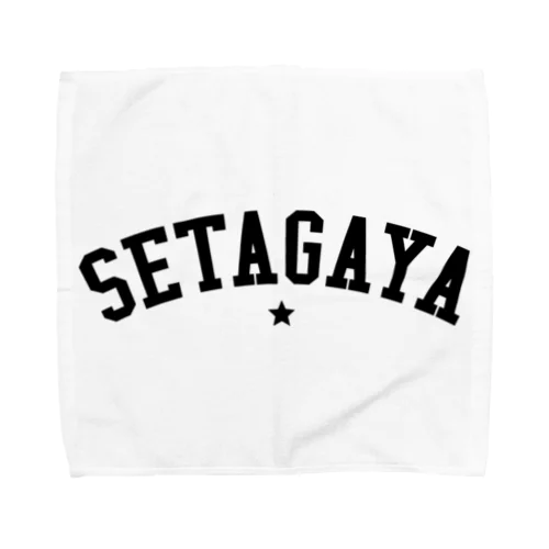 世田谷グッズ　ブラックスターロゴ（setagaya item） Towel Handkerchief