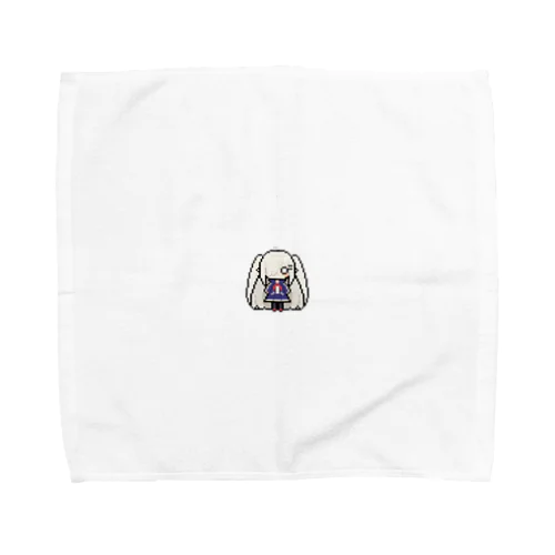 ドット絵の白髪ロング美少女 Towel Handkerchief