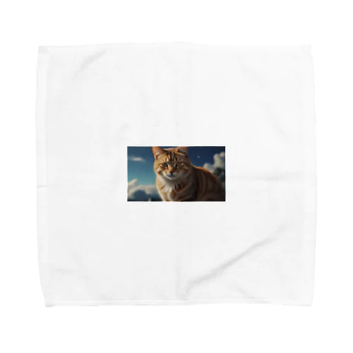 こちらを見つめる猫 Towel Handkerchief