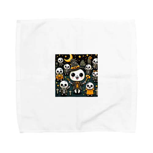 可愛いゾンビキャラクター1 Towel Handkerchief