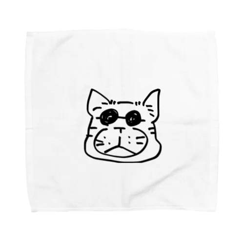 グラサンねこ Towel Handkerchief