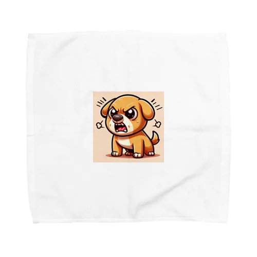 怒りん坊犬 Towel Handkerchief